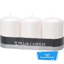 competitive price for white pillar candle for church